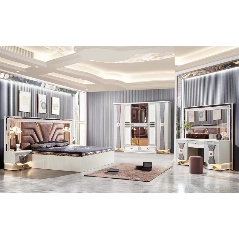 &Luxury Gloss Finish Mirrored Leather Fabric King Size Bed Double Wooden Frame Home Queen Modern Full Bedroom Furniture Set
&Luxury Gloss Finish Mirrored Leather Fabric King Size Bed Double Wooden Frame Home Queen Modern Full Bedroom Furniture Set