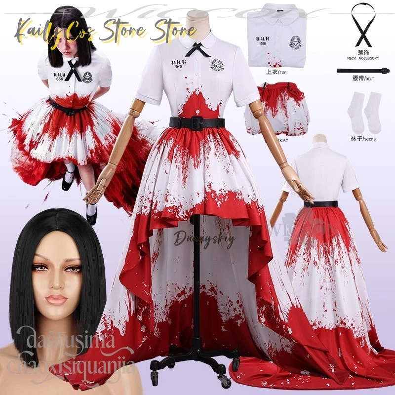 Anime Girl Horror Movie Nooowhere Season 3 Cosplay Nano New Outfit Thai School Uniforms JK Fake Blood Pattern Long Skirt Hem Cos
Anime Girl Horror Movie Nooowhere Season 3 Cosplay Nano New Outfit Thai School Uniforms JK Fake Blood Pattern Long Skirt Hem Cos