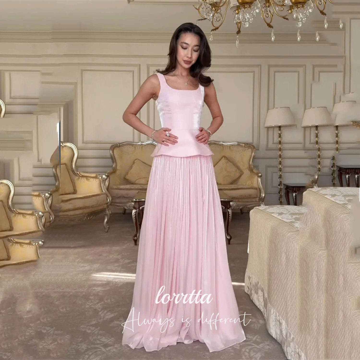 Женское вечернее платье Lorrtta, элегантное праздничное платье на заказ для особых случаев, блестящее атласное платье А-силуэта, розовое, с квадратным вырезом
Женское вечернее платье Lorrtta, элегантное праздничное платье на заказ для особых случаев, блестящее атласное платье А-силуэта, розовое, с квадратным вырезом