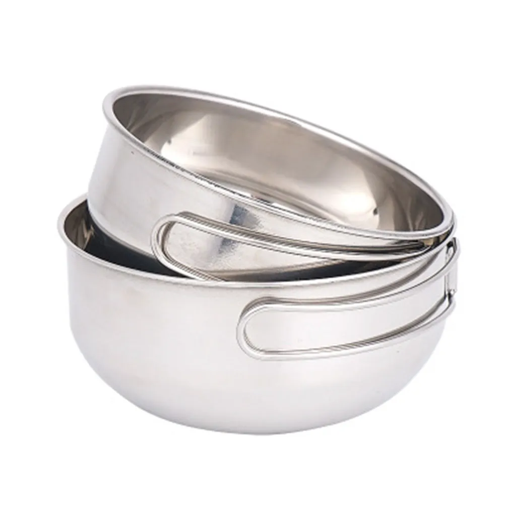 3Pcs Outdoor Cookware Set Stainless Steel Folding Bowls with Foldable Handle Easy Carry Mesh Bag for Picnic Bbq Family Party
3Pcs Outdoor Cookware Set Stainless Steel Folding Bowls with Foldable Handle Easy Carry Mesh Bag for Picnic Bbq Family Party