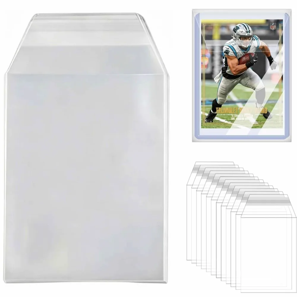 500pcs Resealable Ultra Clear Penny Sleeves Fit 35-100PT Toploader Card Holder Anti Scratch Dustproof For Sports GameTradingCard
500pcs Resealable Ultra Clear Penny Sleeves Fit 35-100PT Toploader Card Holder Anti Scratch Dustproof For Sports GameTradingCard
