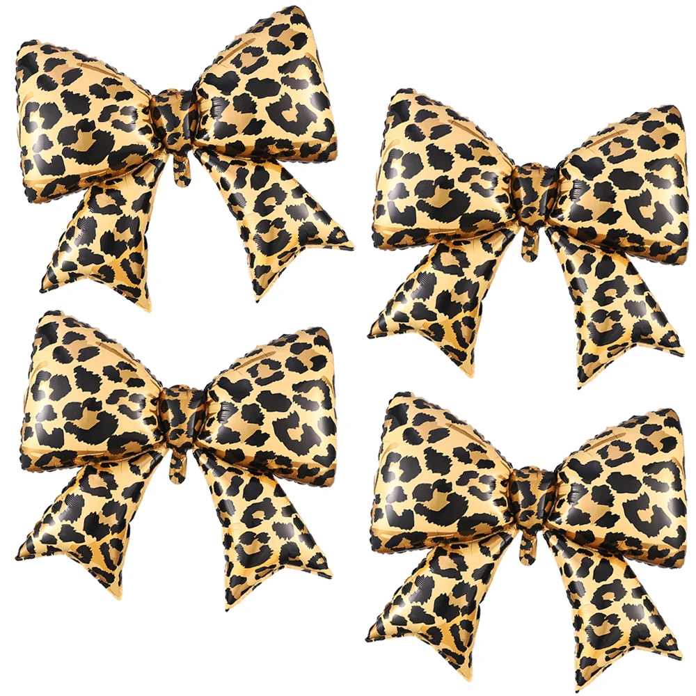 4pcs New Leopard Print Bow Five-pointed Star Foil Balloon Set Birthday Wedding Party Decorations Bridal Baby Shower Supplies
4pcs New Leopard Print Bow Five-pointed Star Foil Balloon Set Birthday Wedding Party Decorations Bridal Baby Shower Supplies