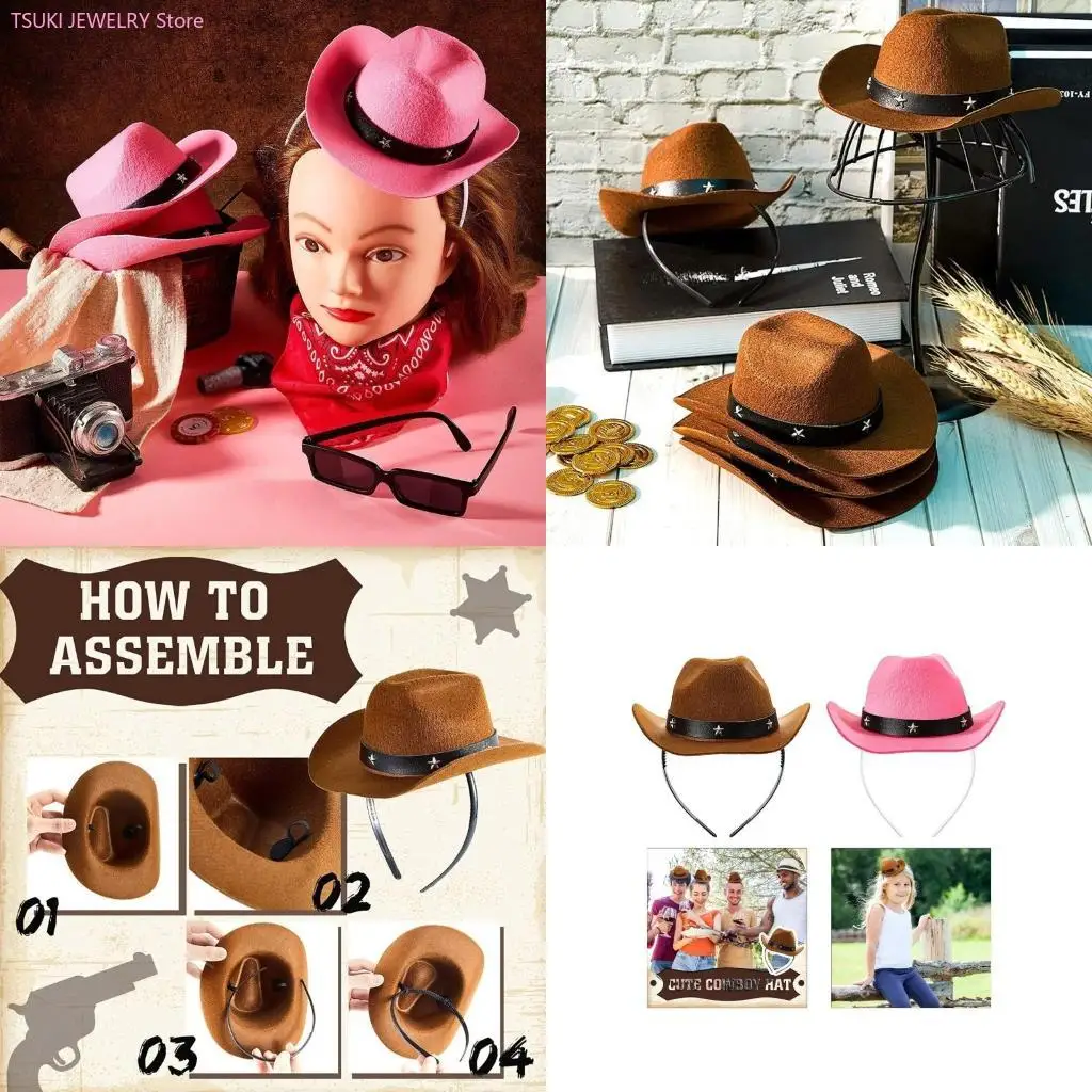 62KE Cowboy Party Headpiece Mini Cowboy Cap Hairband Women Cosplay Cowboy Costume
62KE Cowboy Party Headpiece Mini Cowboy Cap Hairband Women Cosplay Cowboy Costume