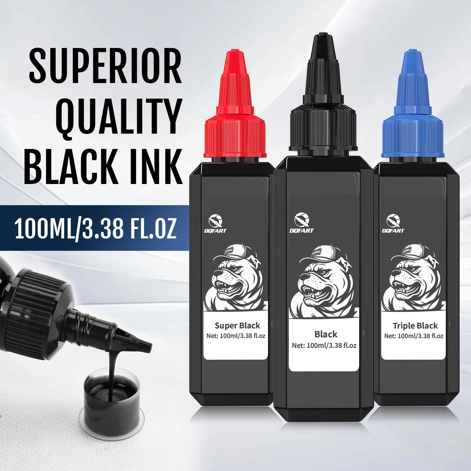 100ML/Bottle Black Tattoo Ink Set Professional Tattoo Pigment Skin Body Art Tattoo Ink For Tattoo Supplies
100ML/Bottle Black Tattoo Ink Set Professional Tattoo Pigment Skin Body Art Tattoo Ink For Tattoo Supplies