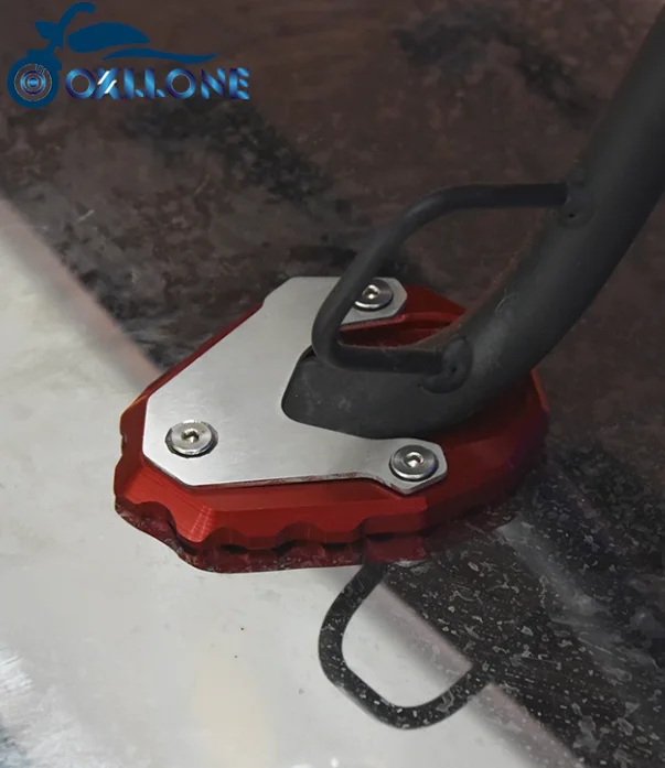 For BMW R1200GS R1250GS R 1200 1250 GS ADV Rallye LC CNC Kickstand Foot Side Stand Enlarger Pad Plate Footrest Pedal Extension