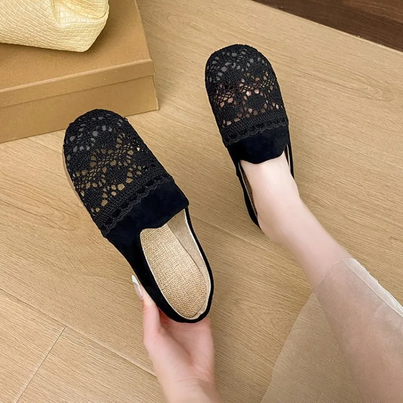 Baotou Slippers Summer Soft Sole New Style Pregnant Women Linen Slippers Flat Popular Women's Mesh Lazy Half Slippers
Baotou Slippers Summer Soft Sole New Style Pregnant Women Linen Slippers Flat Popular Women's Mesh Lazy Half Slippers