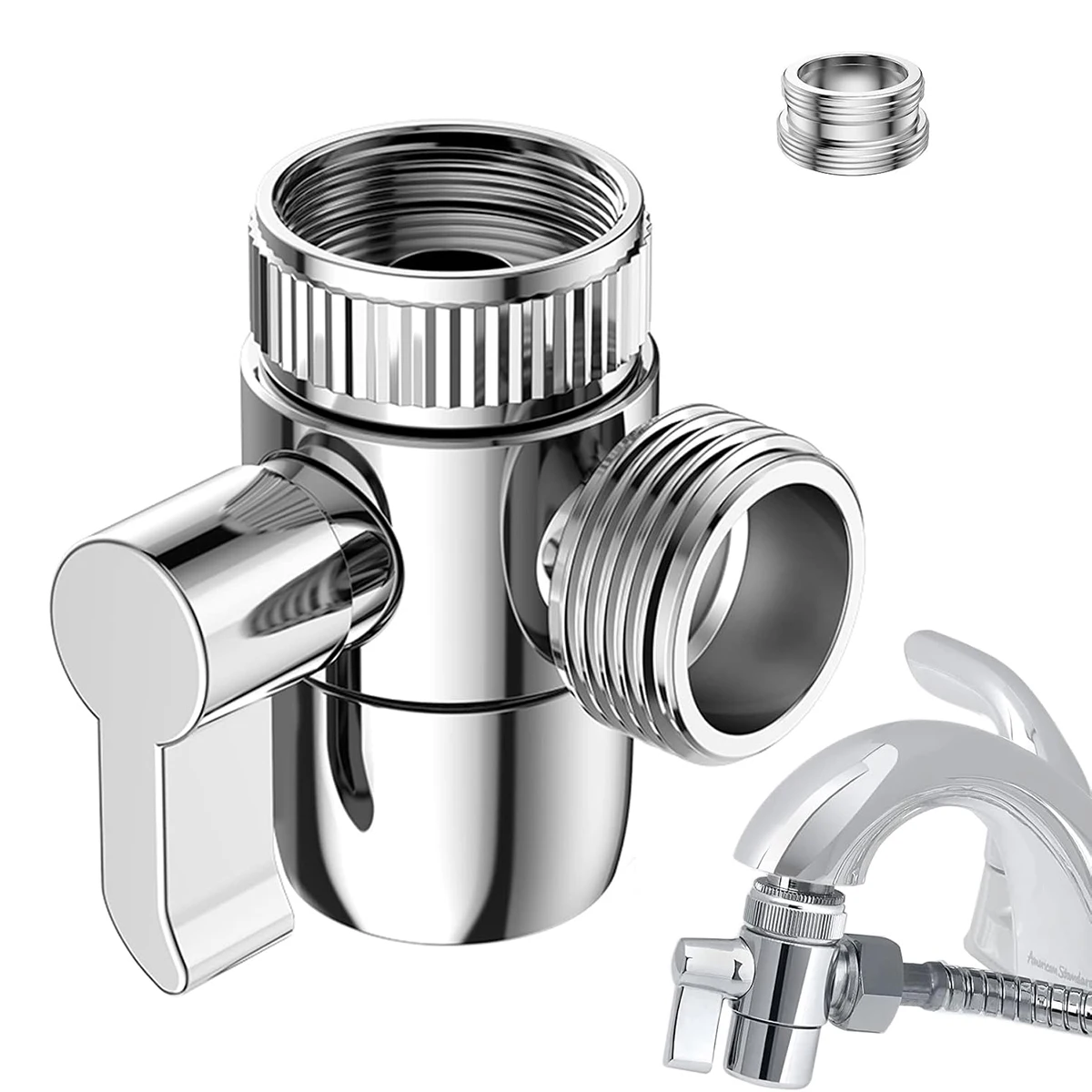 Stainless Steel Adapter Suitable for Kitchen Sink Faucet Bathroom Sink Faucet Replacement Part
Stainless Steel Adapter Suitable for Kitchen Sink Faucet Bathroom Sink Faucet Replacement Part