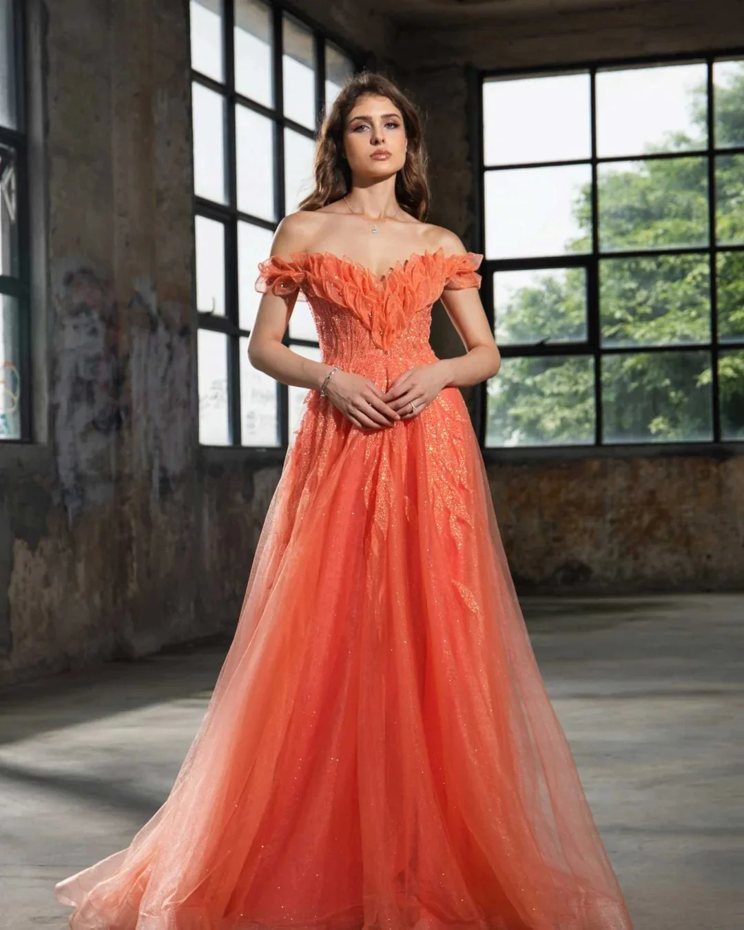 Arya Simple Orange Evening Dresses Lace for Floor-Length Off the Shoulder Cocktail Party Sequin Vestidos De Fiesta Customized
Arya Simple Orange Evening Dresses Lace for Floor-Length Off the Shoulder Cocktail Party Sequin Vestidos De Fiesta Customized