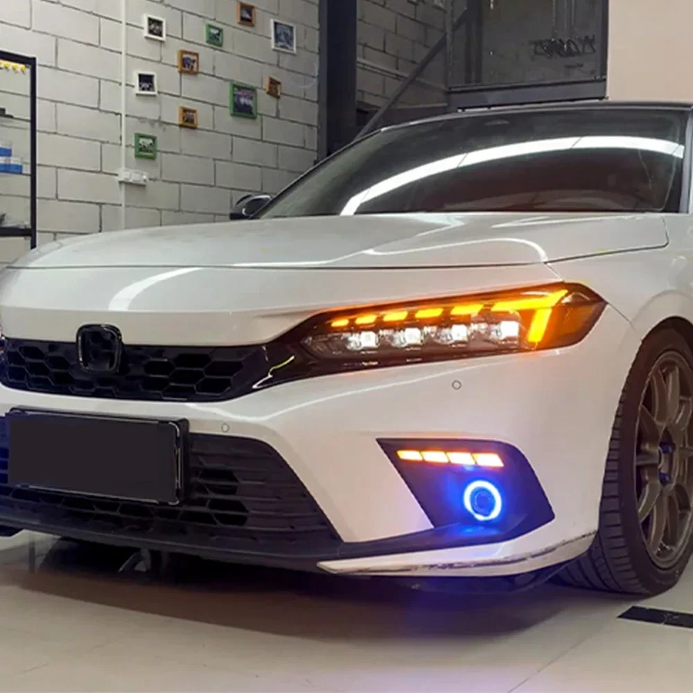 Автомобильные фары для Civic Xi 11Th 2021-2024, светодиодные передние фары автомобиля в сборе, обновленный проектор, аксессуары с четырьмя объективами, Plug and Play
Автомобильные фары для Civic Xi 11Th 2021-2024, светодиодные передние фары автомобиля в сборе, обновленный проектор, аксессуары с четырьмя объективами, Plug and Play