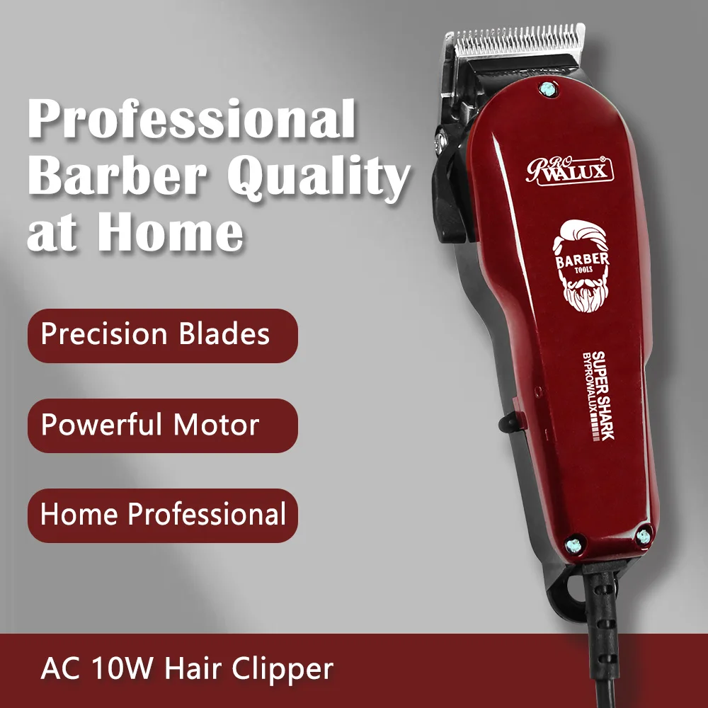 WALUX Men's Hair Clipper With Thread EU Plug220V Powerful Hair Trimmer 10W Home Man Hair Trimmer 2M Cable Hair Cutting Machine
WALUX Men's Hair Clipper With Thread EU Plug220V Powerful Hair Trimmer 10W Home Man Hair Trimmer 2M Cable Hair Cutting Machine