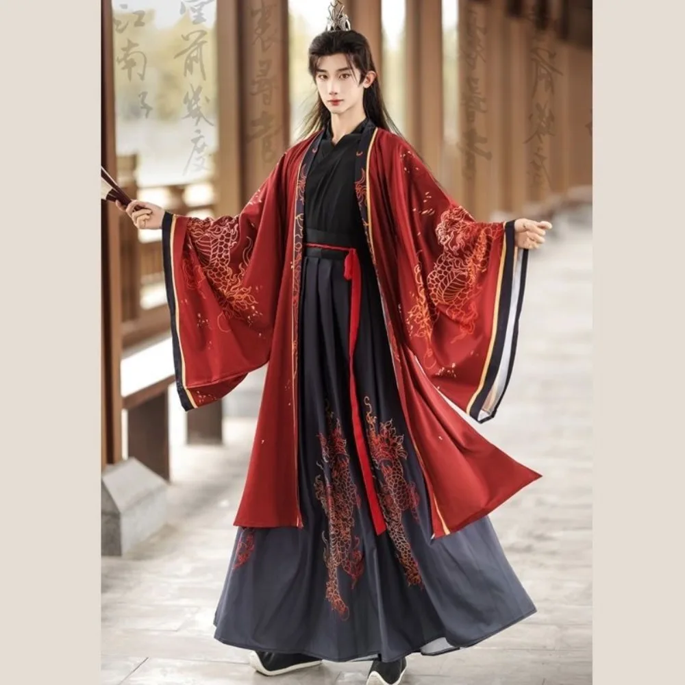 Original Chinese Wei Jin Dynasty Hanfu Men, Cool Swordsman Waist-High Unisex Outfit Traditional Chinese Clothes Male
Original Chinese Wei Jin Dynasty Hanfu Men, Cool Swordsman Waist-High Unisex Outfit Traditional Chinese Clothes Male