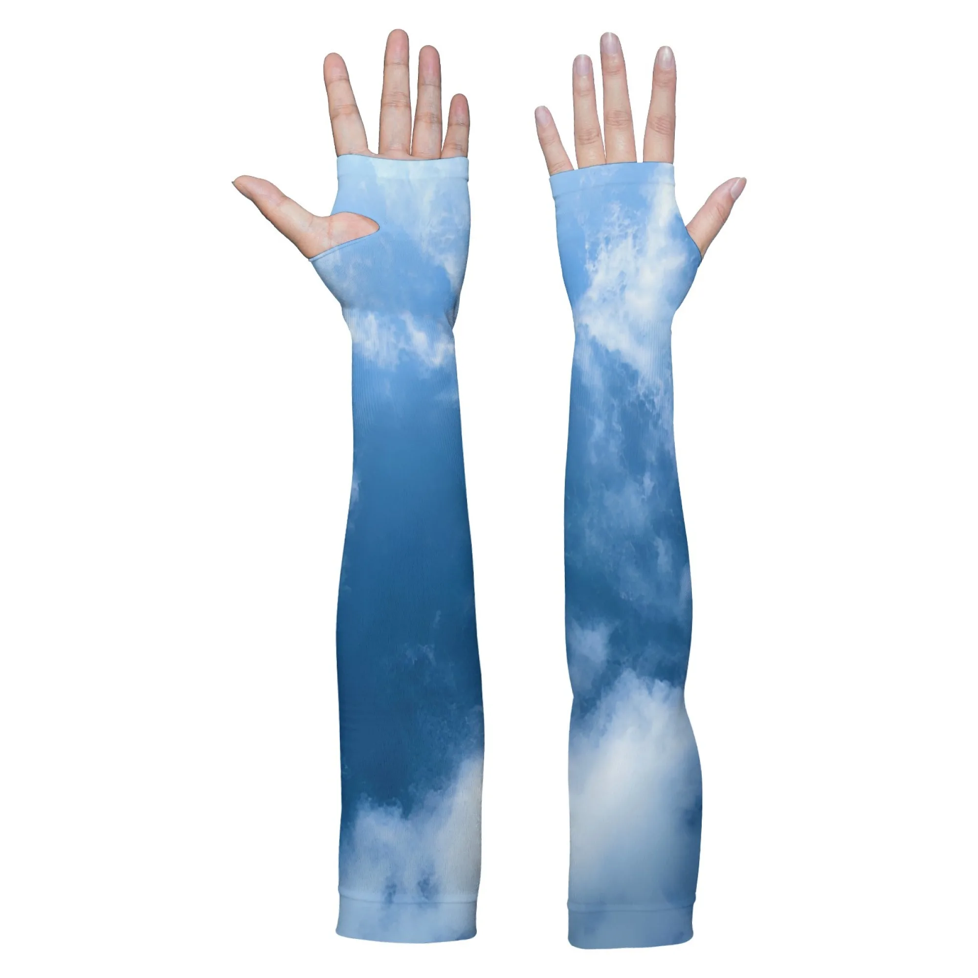 Stylish Blue Sky and White Cloud Print Sleeves Soft Sun-protective Non-slip for Outdoor Fishing Gardening Driving Arm Sleeves
Stylish Blue Sky and White Cloud Print Sleeves Soft Sun-protective Non-slip for Outdoor Fishing Gardening Driving Arm Sleeves