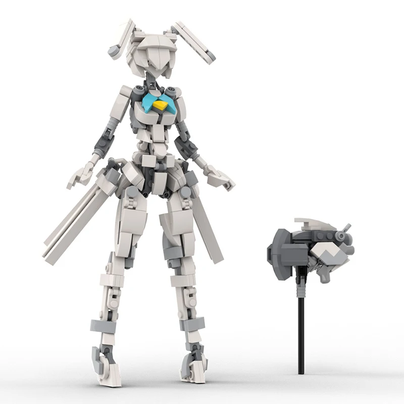 Mobile Suit Girl Robot Building Blocks Female Rabbit Ear Cute Humanoid Mecha Assembly Kit Creative Toys Birthday Christmas Gift
Mobile Suit Girl Robot Building Blocks Female Rabbit Ear Cute Humanoid Mecha Assembly Kit Creative Toys Birthday Christmas Gift