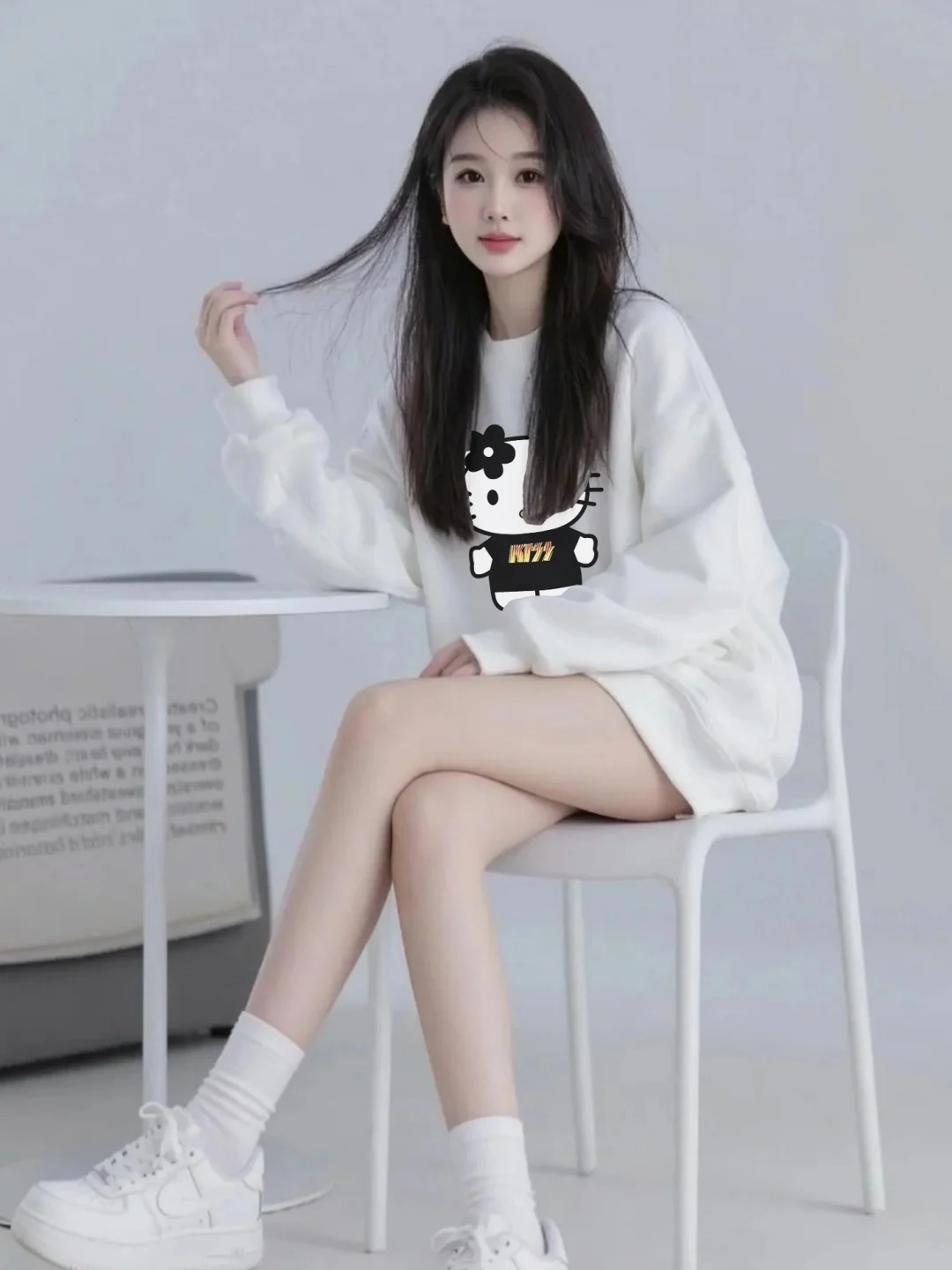Корейский свитшот с милым мультяшным принтом, круглым вырезом, свободного кроя, с длинными рукавами, белый, для женщин, в студенческом стиле, с эффектом омоложения
Корейский свитшот с милым мультяшным принтом, круглым вырезом, свободного кроя, с длинными рукавами, белый, для женщин, в студенческом стиле, с эффектом омоложения