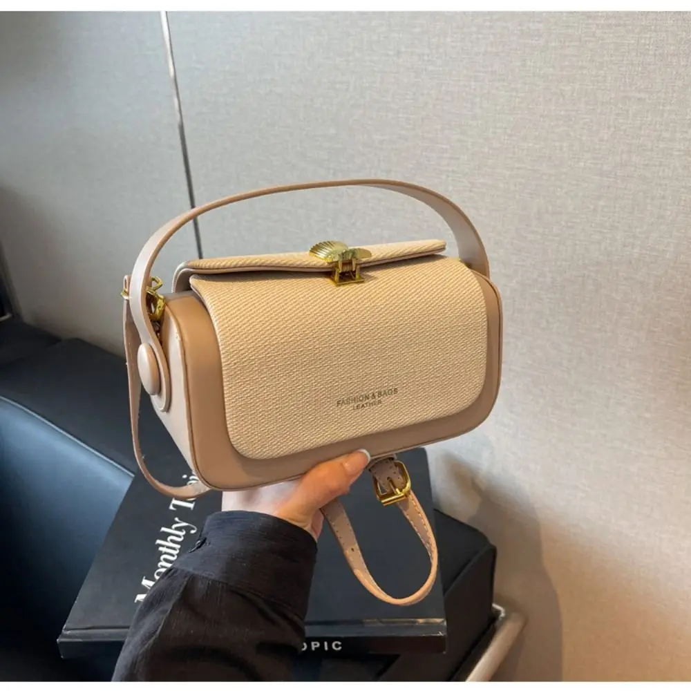 Elegant Solid Color Shoulder Bag Box Shape Leather Flap Handbag Large Capacity Shoulder Satchels Office
Elegant Solid Color Shoulder Bag Box Shape Leather Flap Handbag Large Capacity Shoulder Satchels Office