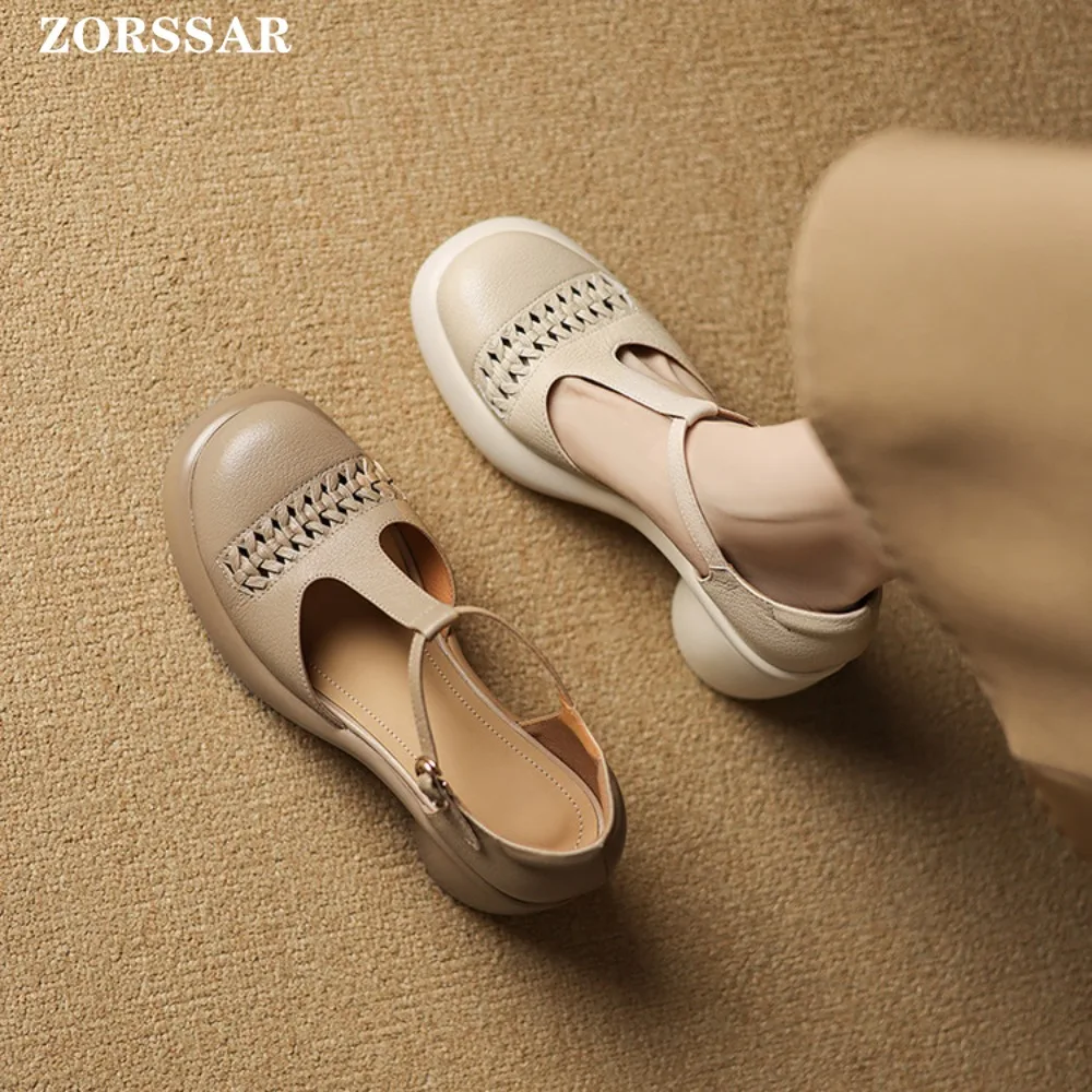 Summer Closed Toe Hollow Roman Sandals Thick Heel Platform T-Strap High Heels Real Sheepskin Female Summer Sexy Female Sandals
Summer Closed Toe Hollow Roman Sandals Thick Heel Platform T-Strap High Heels Real Sheepskin Female Summer Sexy Female Sandals