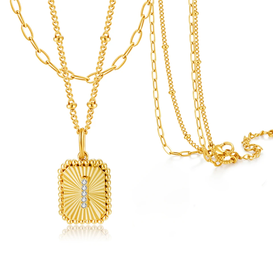 VANAXIN Initial A-Z Letter Pendant Necklace for Women 18K Gold Plated Cubic Zirconia Rectangle Charm Personalized Alphabet Name
VANAXIN Initial A-Z Letter Pendant Necklace for Women 18K Gold Plated Cubic Zirconia Rectangle Charm Personalized Alphabet Name