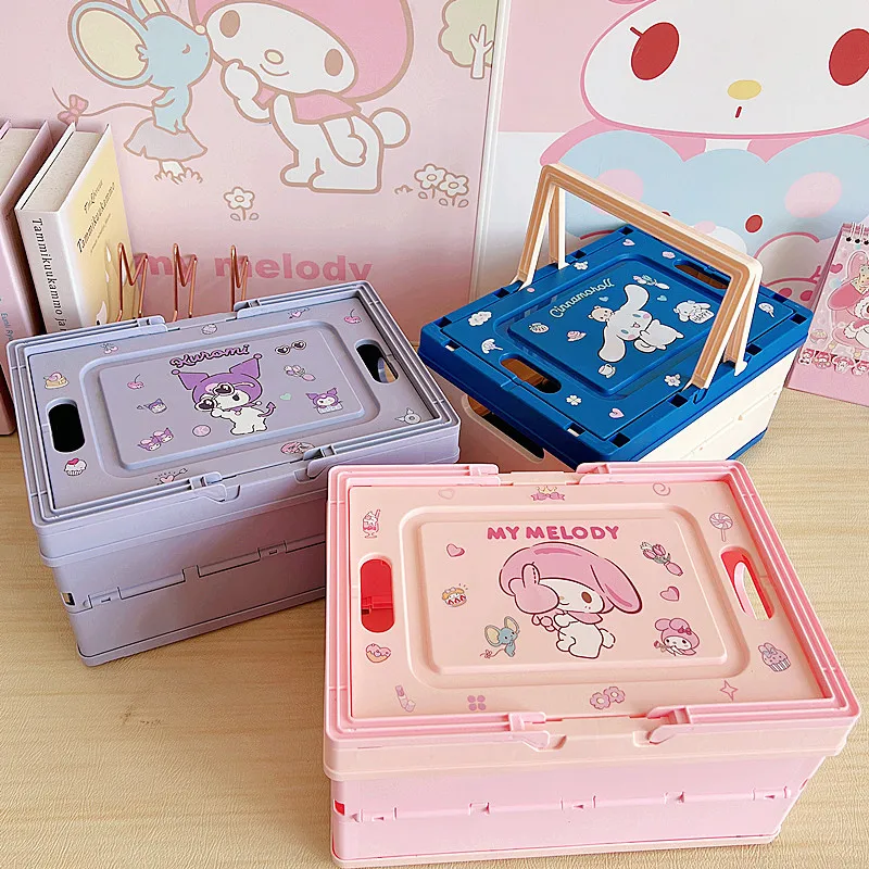 Cute Kuromi My Melody Hello Kitty Desktop Foldable Storage Box Anime Sanrio Girly Heart Cartoon Multifunctional Finishing Box
Cute Kuromi My Melody Hello Kitty Desktop Foldable Storage Box Anime Sanrio Girly Heart Cartoon Multifunctional Finishing Box