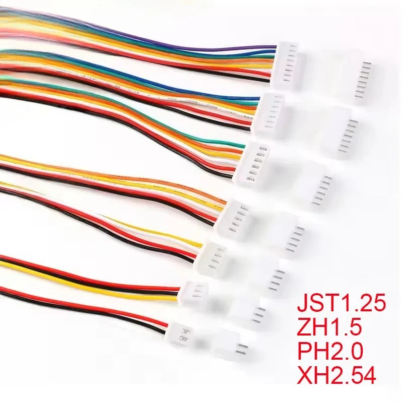10Sets SH1.0 JST1.25 ZH1.5 PH2.0 XH2.54 Connector Female+Male 2/3/4/5/6/7/8/9/10P Plug With Cable 10/20/30cm
10Sets SH1.0 JST1.25 ZH1.5 PH2.0 XH2.54 Connector Female+Male 2/3/4/5/6/7/8/9/10P Plug With Cable 10/20/30cm