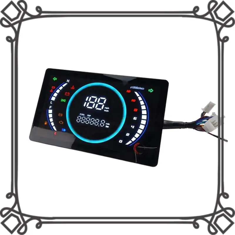 Q2-12V Universal Adjustable LED Digital Motorcycle Speedometer RPM Dashboard With Temperature Gear 199Km/H
Q2-12V Universal Adjustable LED Digital Motorcycle Speedometer RPM Dashboard With Temperature Gear 199Km/H