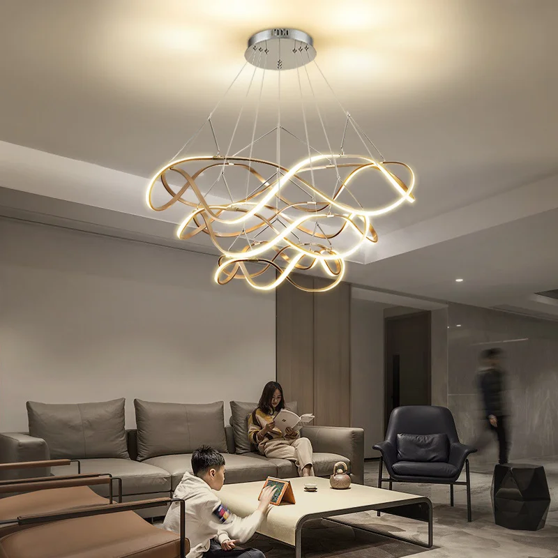 Lustres LED Ceiling Chandelier light lamp For Living Room Bedroom modern LED Large Chandelier Lighting Fixtures AC85-260V Gold
Lustres LED Ceiling Chandelier light lamp For Living Room Bedroom modern LED Large Chandelier Lighting Fixtures AC85-260V Gold