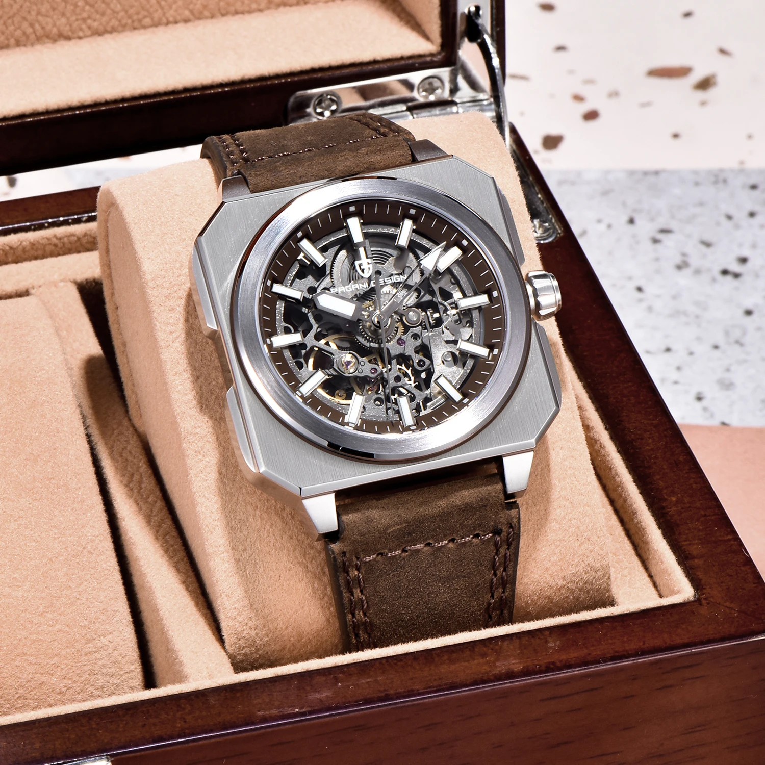 PAGANI DESIGN Men's Watches Hollow Mechanical Watch For Men Automatic Wristwatch Stainless Steel Sapphire Waterproof Clock Gift
PAGANI DESIGN Men's Watches Hollow Mechanical Watch For Men Automatic Wristwatch Stainless Steel Sapphire Waterproof Clock Gift