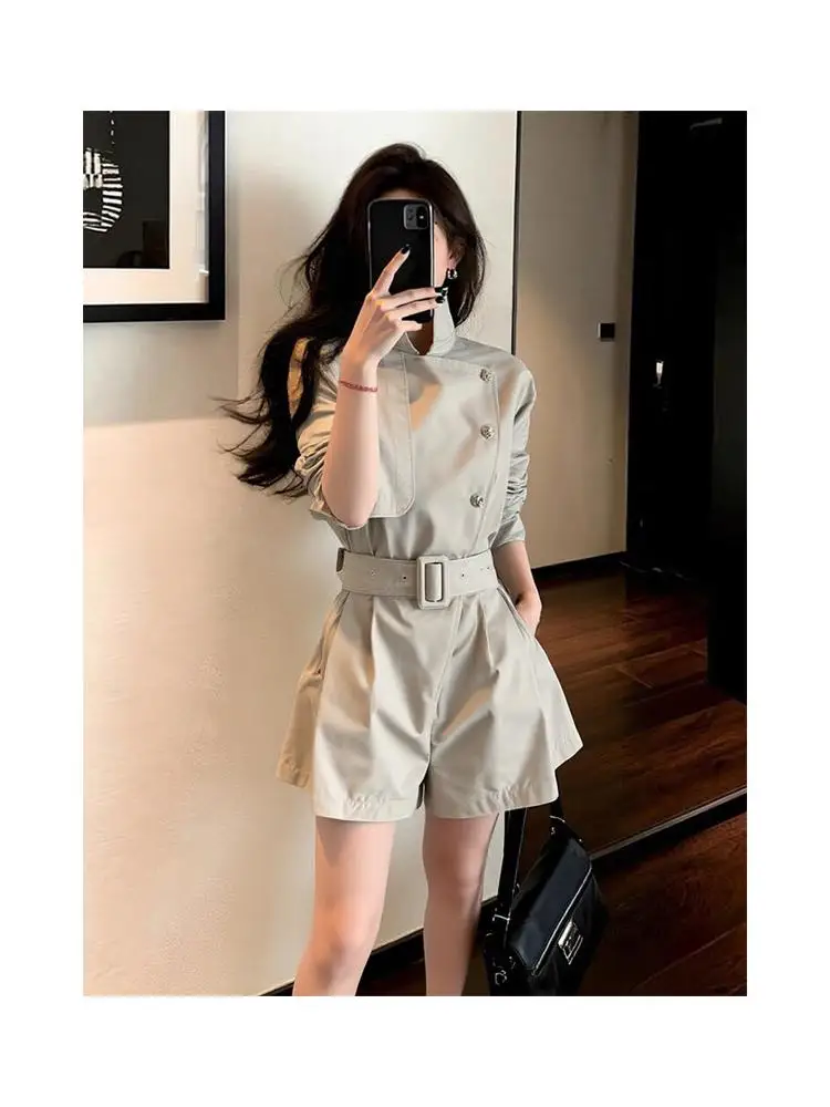 Grey One-Piece Shorts Women's 2026 New Summer Elegance Luxury High Waist Straight Leg Commute Style Integrated Suiting Trousers
Grey One-Piece Shorts Women's 2026 New Summer Elegance Luxury High Waist Straight Leg Commute Style Integrated Suiting Trousers