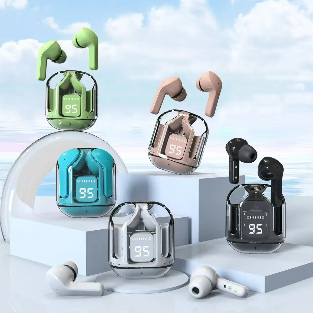New bluetooth headset transparent compartment air31 digital display bluetooth headset xt16 stereo music game sports long battery
New bluetooth headset transparent compartment air31 digital display bluetooth headset xt16 stereo music game sports long battery