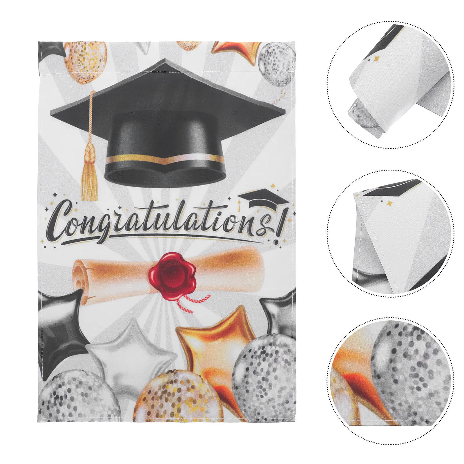 Hanging Polyester Grad Themed Patterns Garden Flag Grad Patterns Welcome Party Yard Durable Garden Flag Practical
Hanging Polyester Grad Themed Patterns Garden Flag Grad Patterns Welcome Party Yard Durable Garden Flag Practical