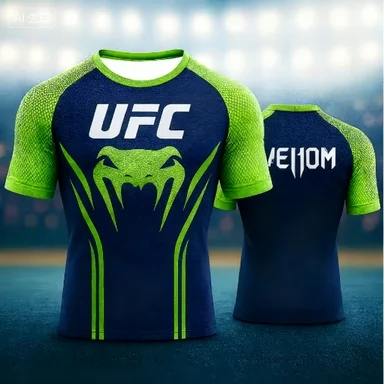 Fashionable UFC Fighter Men's T-shirt 3D Printed Short-sleeved Round-neck Fitness Summer Casual Sports Street Style Top
Fashionable UFC Fighter Men's T-shirt 3D Printed Short-sleeved Round-neck Fitness Summer Casual Sports Street Style Top