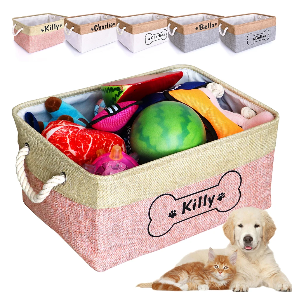 Custom Pet Toy Dog Accessory Storage Bin Personalized Pet Puppy Organizer Storage Basket For Toys Blankets Leashes And Food
Custom Pet Toy Dog Accessory Storage Bin Personalized Pet Puppy Organizer Storage Basket For Toys Blankets Leashes And Food