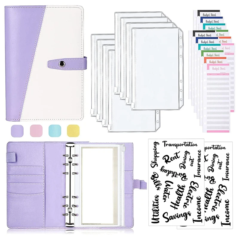 A6 Budget Binder Cash Envelopes For Holding Cards Cash And Coupons Leather Notebook With Zipper Envelopes
A6 Budget Binder Cash Envelopes For Holding Cards Cash And Coupons Leather Notebook With Zipper Envelopes