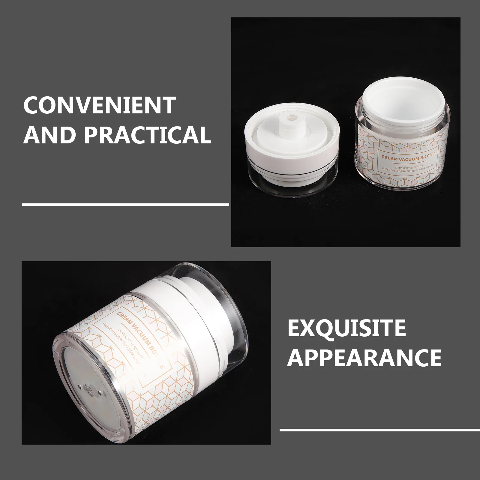 2 Pcs Travel Lotion Face Cream Container Makeup Containers Portable Refillable Bottle Plastic
2 Pcs Travel Lotion Face Cream Container Makeup Containers Portable Refillable Bottle Plastic