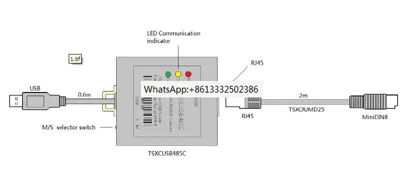 TSXCUSB485C USB-интерфейс, совместимый с многофункциональным программируемым кабелем PLC
TSXCUSB485C USB-интерфейс, совместимый с многофункциональным программируемым кабелем PLC
