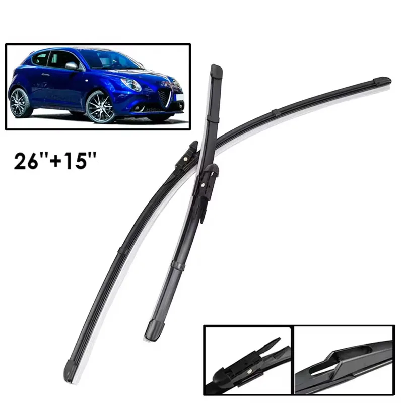 EWiper Front Wiper Blades Set For Alfa Romeo MiTo 2008 - 2018 Windshield Windscreen Window Brushes 26"+15"
EWiper Front Wiper Blades Set For Alfa Romeo MiTo 2008 - 2018 Windshield Windscreen Window Brushes 26"+15"