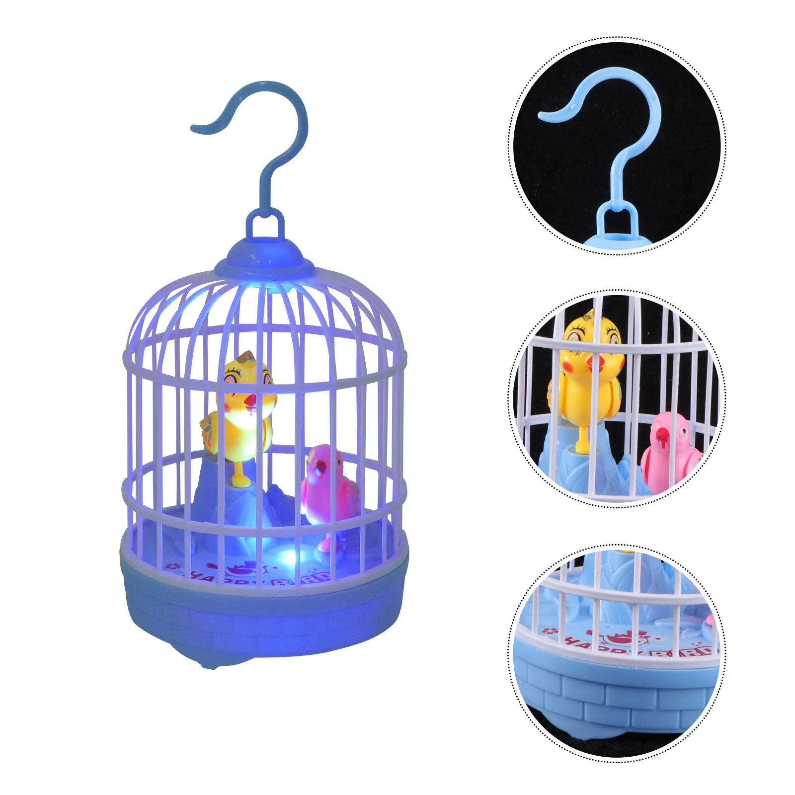 1Pcs Imitation Parrot Cage Voice Control Birdcage Electric Lighting Sound Sensor Activated Moving Wings Mouth Opening Kids
1Pcs Imitation Parrot Cage Voice Control Birdcage Electric Lighting Sound Sensor Activated Moving Wings Mouth Opening Kids