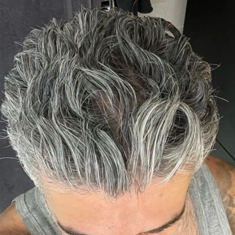 Незаметный # 1b65 1B80 Серый парик для пожилых мужчин, прочный, с тонкой основой, естественная линия роста волос, коричневый, из натуральных человеческих волос, система замещения волос, капиллярный протез
Незаметный # 1b65 1B80 Серый парик для пожилых мужчин, прочный, с тонкой основой, естественная линия роста волос, коричневый, из натуральных человеческих волос, система замещения волос, капиллярный протез