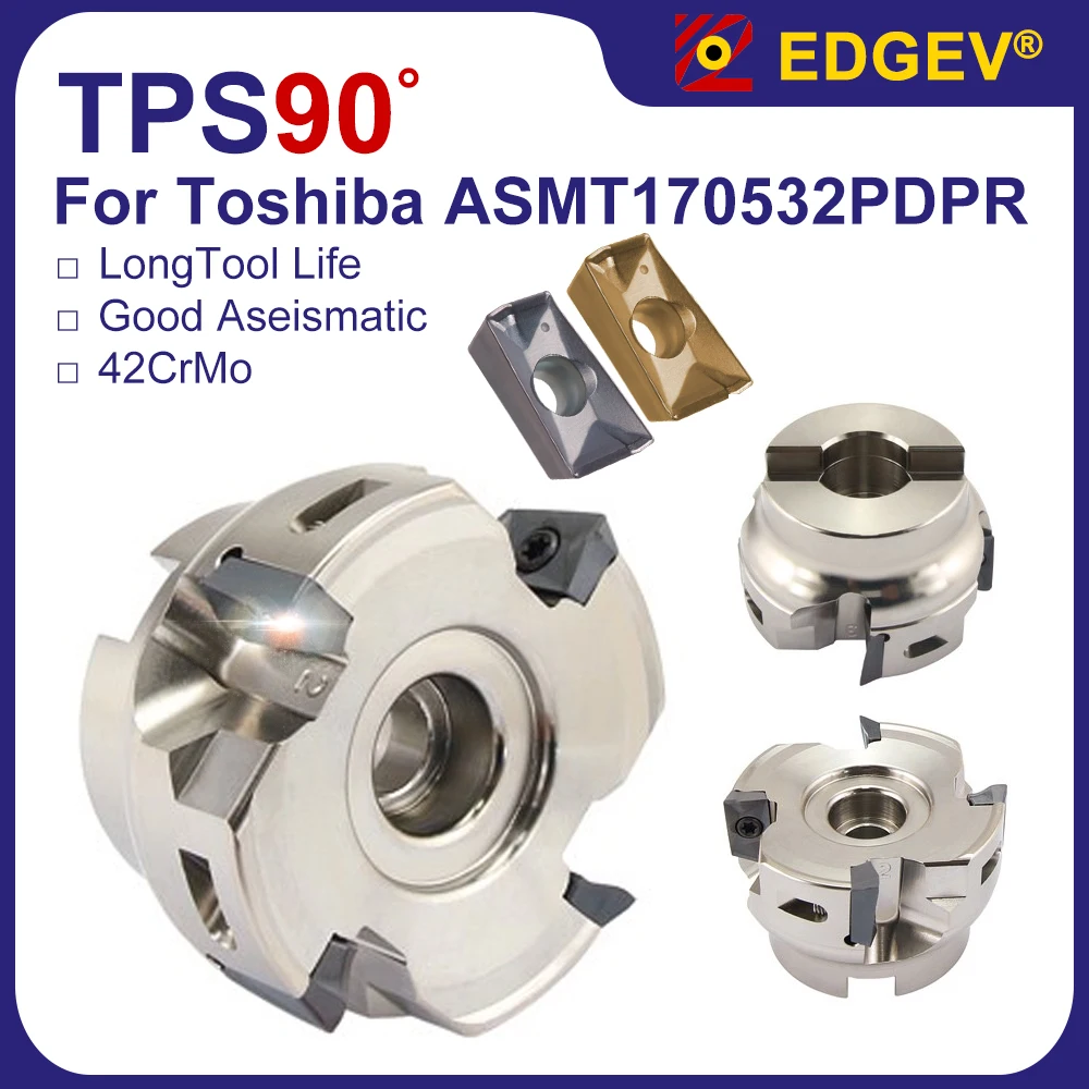 EDGEV TPS Milling Cutter Head,For ASMT 1705 ASMT1705 Toshiba Insert Holder,42crmo CNC Lathe Tools Face Milling Cutter Head
EDGEV TPS Milling Cutter Head,For ASMT 1705 ASMT1705 Toshiba Insert Holder,42crmo CNC Lathe Tools Face Milling Cutter Head