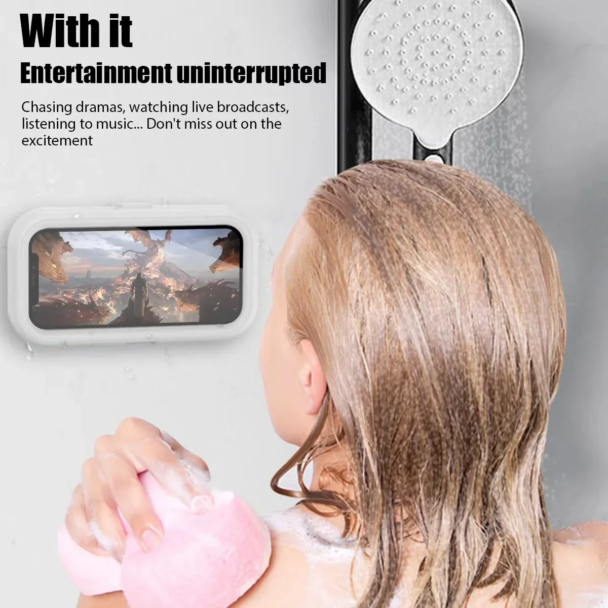 New Waterproof Bathroom Phone Wall Mount Holder Adjustable Shower Phone Case Stick on Wall Bathroom Toilet Phone Holder
New Waterproof Bathroom Phone Wall Mount Holder Adjustable Shower Phone Case Stick on Wall Bathroom Toilet Phone Holder