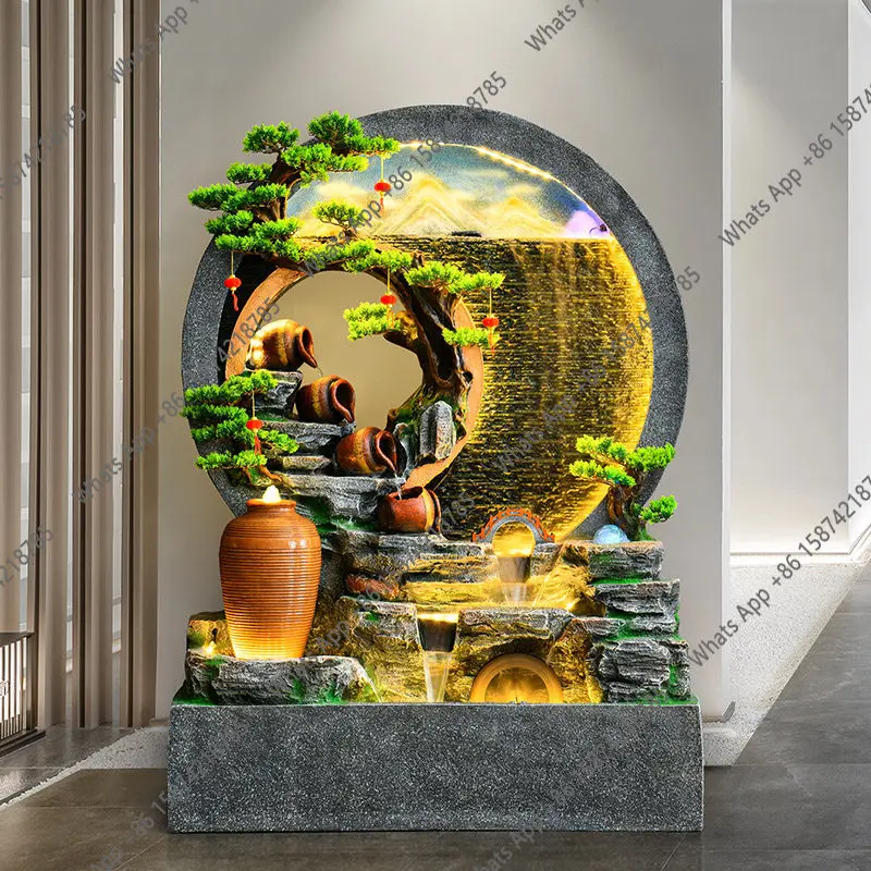 Bn Courtyard Landscaping Arrangement, Flowing Water Rockery, Water Curtain Wall Scene, Circulating Water Pottery Pot Combination
Bn Courtyard Landscaping Arrangement, Flowing Water Rockery, Water Curtain Wall Scene, Circulating Water Pottery Pot Combination