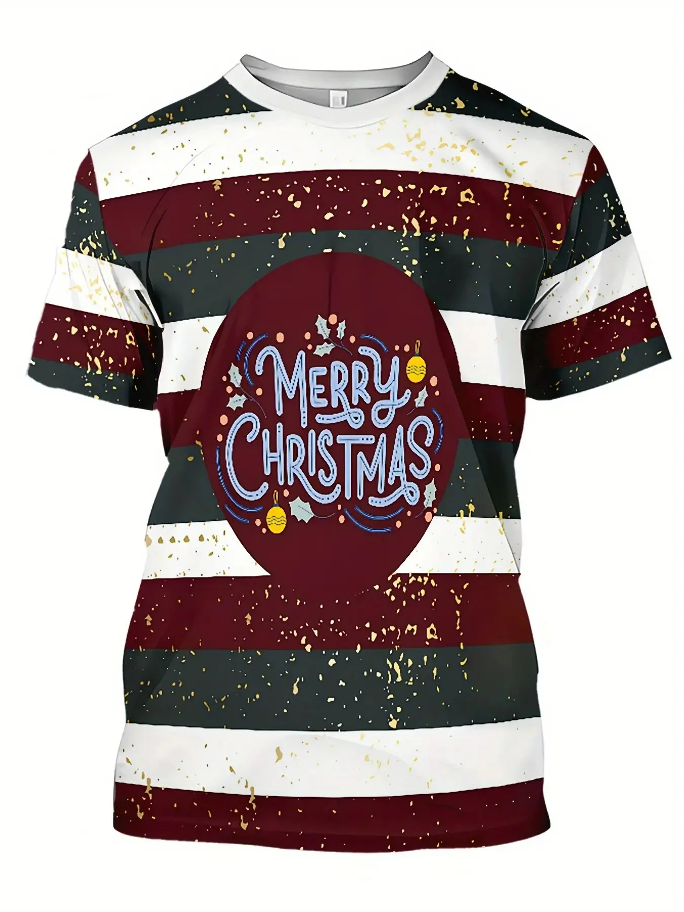 Men's 3D Printed Christmas T-shirt Casual Round Neck Short Sleeved Holiday Party Shirt Winter New Year and Daily Clothing
Men's 3D Printed Christmas T-shirt Casual Round Neck Short Sleeved Holiday Party Shirt Winter New Year and Daily Clothing