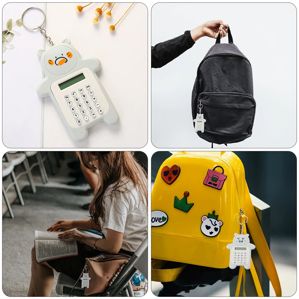 3 pcs Mini Bear Calculator for Students Lightweight Portable Keychain Durable Plastic Button Cute Key Ring School Office Use
3 pcs Mini Bear Calculator for Students Lightweight Portable Keychain Durable Plastic Button Cute Key Ring School Office Use