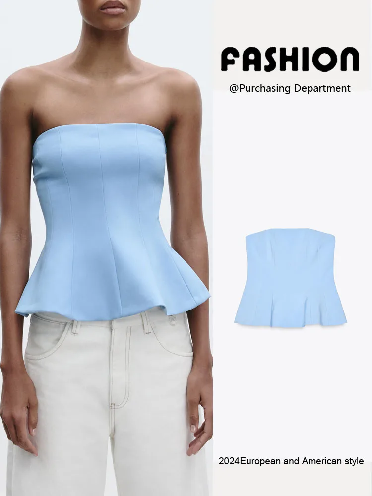 Spring New Women's Slim Fit Short Skirt Style Halter Neck Top ZA2025 Fashion Commute Style Regular Thickness Pure Color
Spring New Women's Slim Fit Short Skirt Style Halter Neck Top ZA2025 Fashion Commute Style Regular Thickness Pure Color