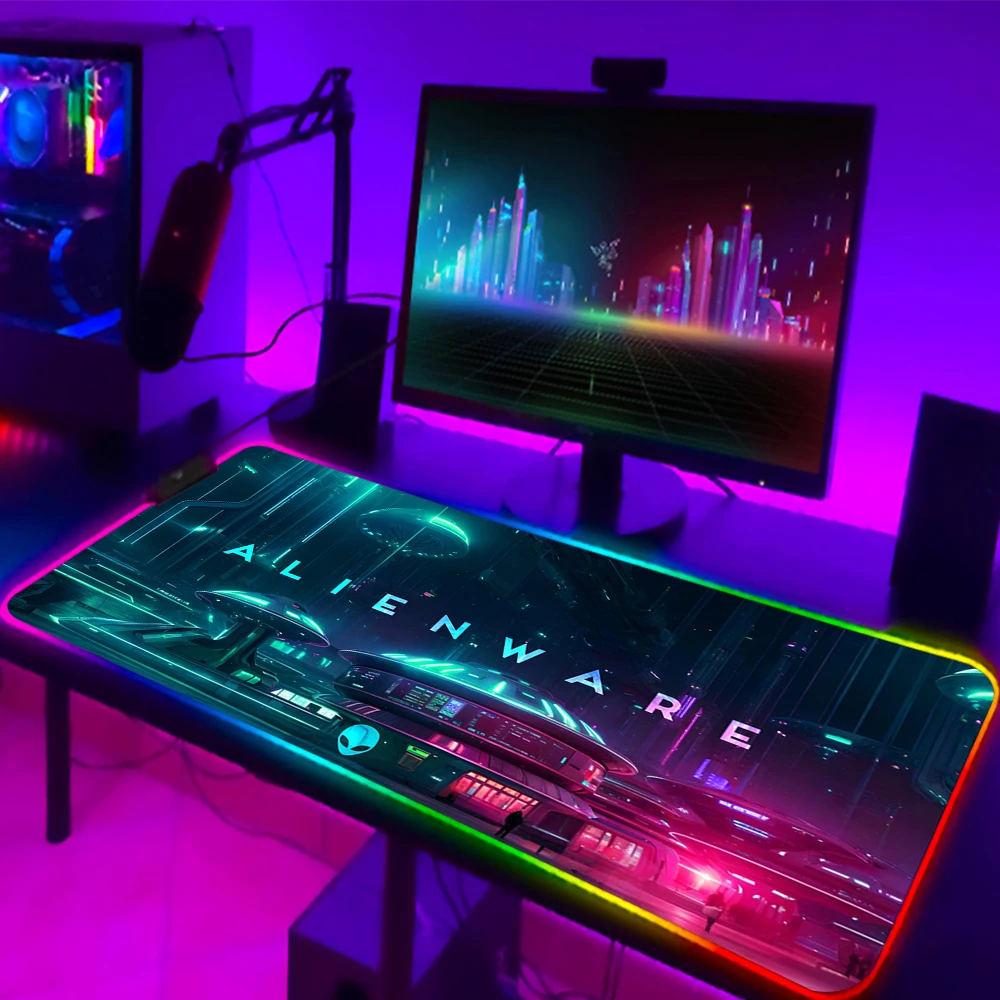 Luminescence Mousepad Alienware RGB Black Large Gaming Colorful Mouse Pad Keyboard Mat Backlight Table Desk Mat For Laptop Gamer
Luminescence Mousepad Alienware RGB Black Large Gaming Colorful Mouse Pad Keyboard Mat Backlight Table Desk Mat For Laptop Gamer
