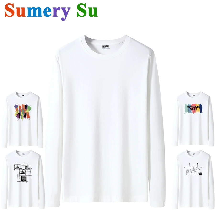 T Shirts Men Cotton Long White Sleeve T-Shirt Casual New O-Neck Slim Male Clothing Travel Tee Shirt 28 Styles Plus Size S-6XL
T Shirts Men Cotton Long White Sleeve T-Shirt Casual New O-Neck Slim Male Clothing Travel Tee Shirt 28 Styles Plus Size S-6XL