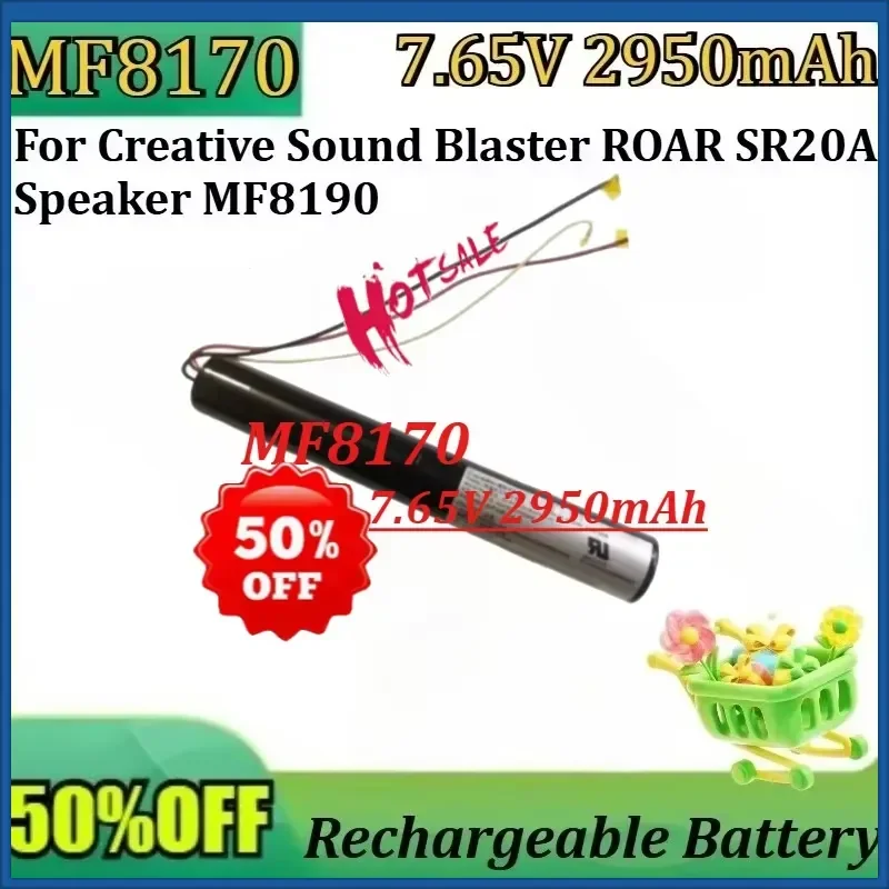 For Creative Sound Blaster ROAR SR20A Speaker MF8190 New Li-ion Replacement Battery New 7.65V 2950mAh MF8170 Battery
For Creative Sound Blaster ROAR SR20A Speaker MF8190 New Li-ion Replacement Battery New 7.65V 2950mAh MF8170 Battery