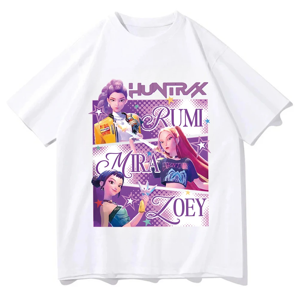 K-pop Demon Hunters Rumi Mira Zpey 2025 Футболка с графическим рисунком для мужчин и женщин Harajuku Высококачественная хлопковая футболка большого размера Одежда
K-pop Demon Hunters Rumi Mira Zpey 2025 Футболка с графическим рисунком для мужчин и женщин Harajuku Высококачественная хлопковая футболка большого размера Одежда