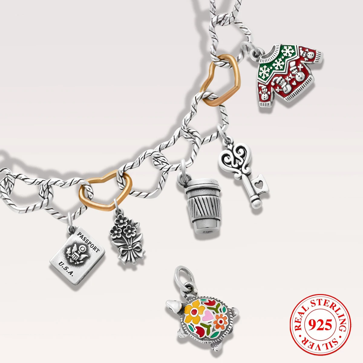 1 PC S925 Sterling Silver Sweater Pendant ,Unique and Retro Style DIY Pendant , for Daily, Party, and Banquet Decoration Gift
1 PC S925 Sterling Silver Sweater Pendant ,Unique and Retro Style DIY Pendant , for Daily, Party, and Banquet Decoration Gift