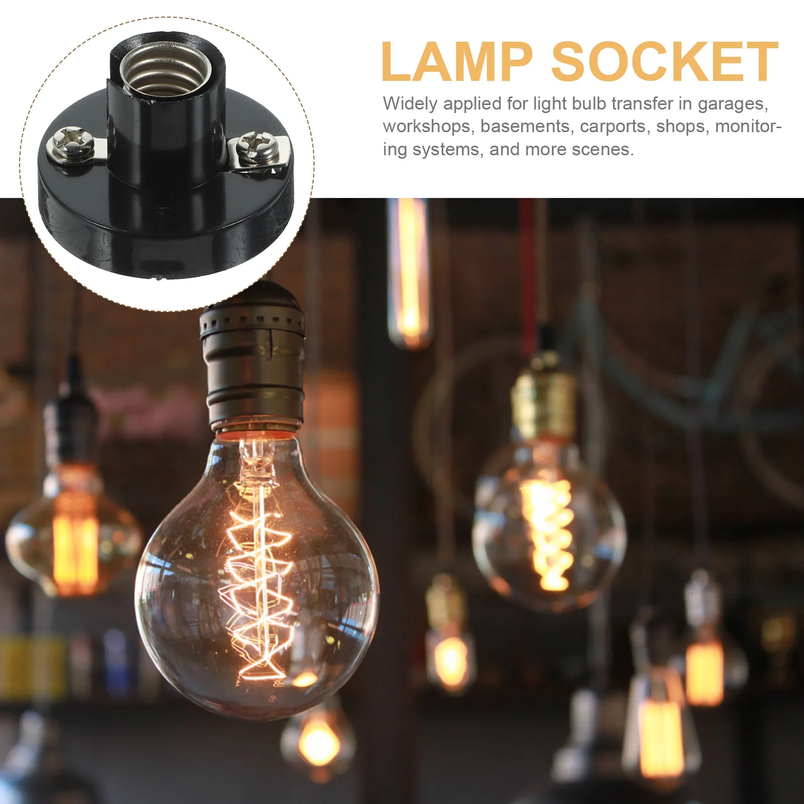 5pcs Socket Light Bulb Holder Screw Fixed Lamp Base Material Mini Bulb Sockets Suitable Homes Commercial Places
5pcs Socket Light Bulb Holder Screw Fixed Lamp Base Material Mini Bulb Sockets Suitable Homes Commercial Places