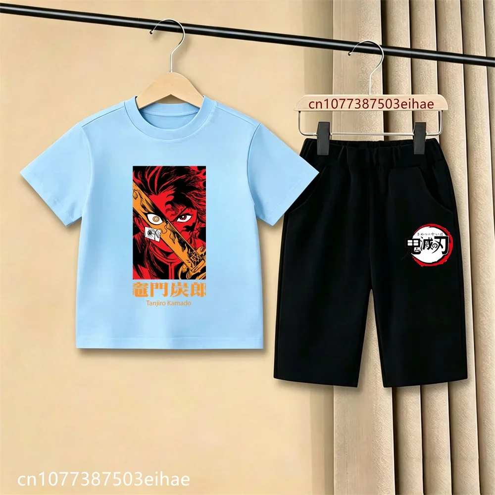 2026 Kids Demon Slayer Comic Print Short Sleeve T Shirt Casual Shorts Ghost Blade Style Summer Casual Daily Playwear Outfit Set
2026 Kids Demon Slayer Comic Print Short Sleeve T Shirt Casual Shorts Ghost Blade Style Summer Casual Daily Playwear Outfit Set